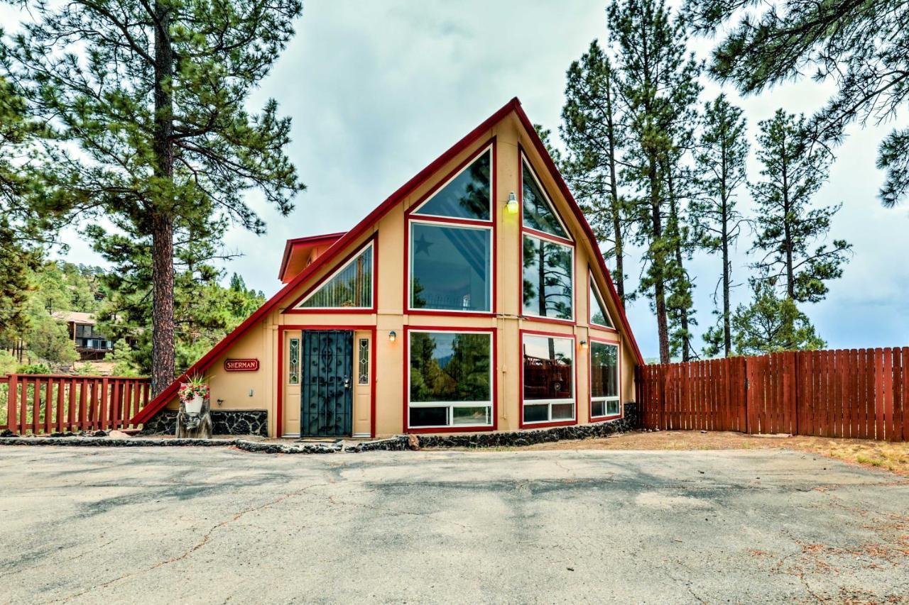 A-Frame Ruidoso Retreat With Deck, Grill And Views!ヴィラ エクステリア 写真