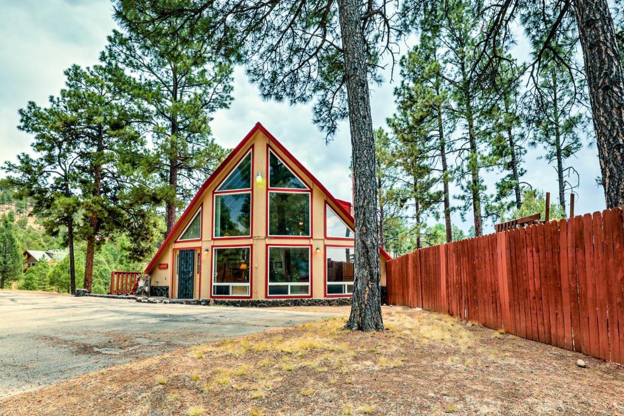 A-Frame Ruidoso Retreat With Deck, Grill And Views!ヴィラ エクステリア 写真