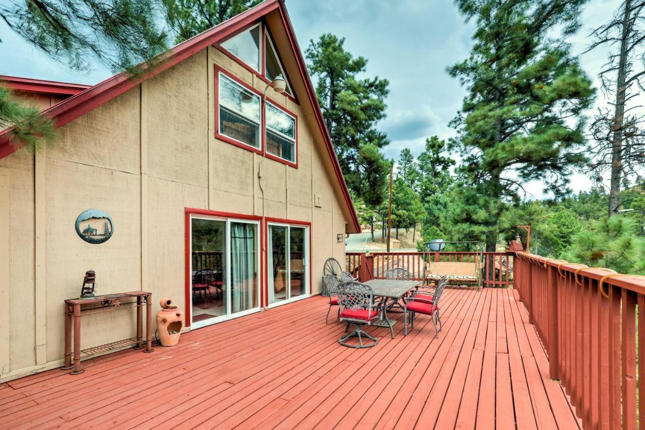 A-Frame Ruidoso Retreat With Deck, Grill And Views!ヴィラ エクステリア 写真
