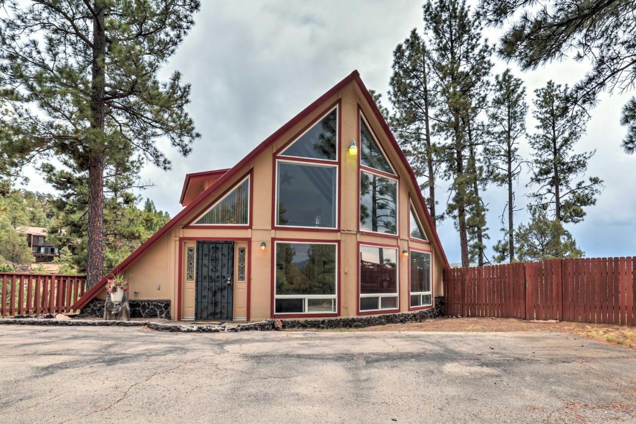 A-Frame Ruidoso Retreat With Deck, Grill And Views!ヴィラ エクステリア 写真